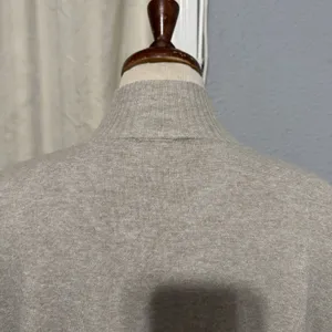 Cyrus Mock Neck Pullover Knit Strechy Sweater Dolman Sleeve‎ Women Small Beige thumbnail 9