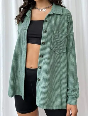 SheIn Button Up Blouse thumbnail 3