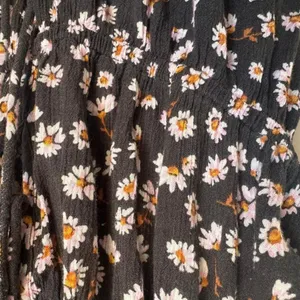 Billabong Black Floral Midi Dress Orange White Daisy thumbnail 6