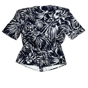 VTG‎ 90s DAWN JOY FLORAL Shorts Set Two Piece ROMPER High waist Size Small thumbnail 7