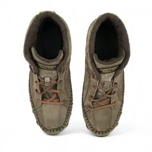 Skechers Shoes Womens 10‎ Relaxed Fit Brown Leather Faux Fur Bikers Totem Pole thumbnail 10