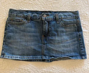 Brandy Melville John Galt Denim Ultra Mini Skirt - Casual Everyday Style thumbnail 1