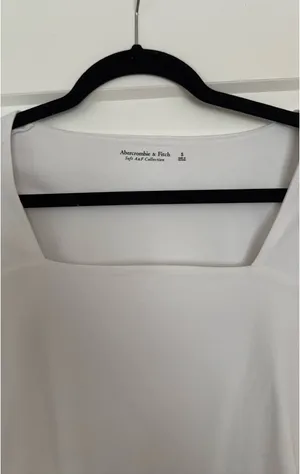 Abercrombie Square Neck Long Sleeve Bodysuit White thumbnail 3