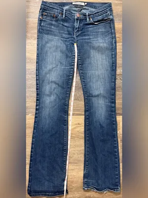 Abercrombie & Fitch Blue Flare Jeans Mid Rise Y2K 2000s Women’s 2R thumbnail 4