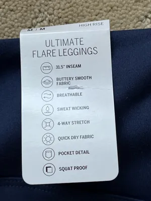 Victoria’s Secret Pink Navy blue flared leggings thumbnail 4