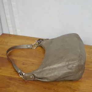 Coach F19415 Metallic Leather Signature Embroidered Shoulder Bag thumbnail 9