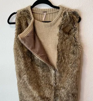 Poof Faux Fur Vest thumbnail 1