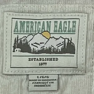American Eagle Mixed Plaid Button Up Flannel Size Large thumbnail 9
