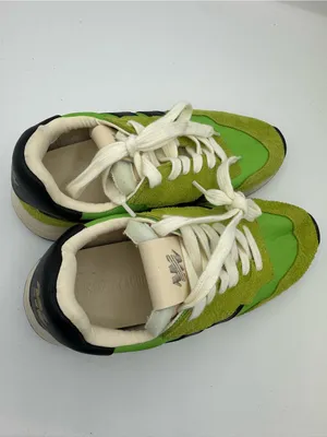 Steve Madden Burst Women Sneakers Lime Green/Black Suede & Fabric Size 7.5 NEW thumbnail 5