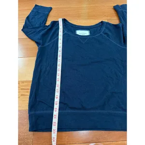 Abercrombie & Fitch Pullover Top Womens Navy Blue Raglan Sleeve L‎ thumbnail 7