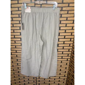 Sincerely Jules Tan Wide Leg‎ Crops Size Large thumbnail 3