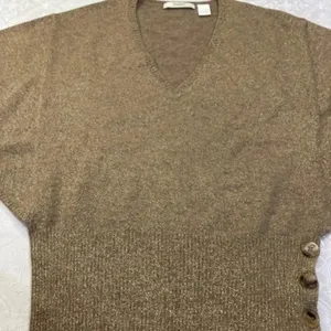 Neiman Marcus cashmere collection women blouse L thumbnail 1