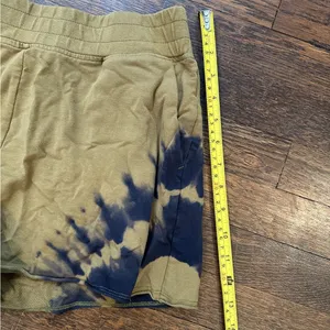 Joy Lab Green & Blue Tie Dye Sweat Shorts thumbnail 5