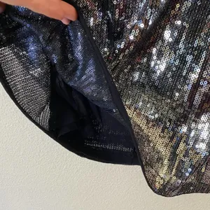 Urban Outfitters Silver Sequins Mini Dress Bodycon Spaghetti Strap Sz M NWT thumbnail 8
