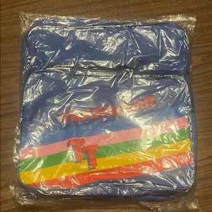 NEW Trafalgar Blue Multi Color Shoulder Hand Travel Bag thumbnail 3