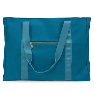 NWT Badgley Mischka Bag Lightweight Packable Travel Tote Bag Aqua Blue One Size thumbnail 2