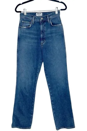 Agolde Straight Leg High Rise Jeans Women's Blue Size 25 thumbnail 1