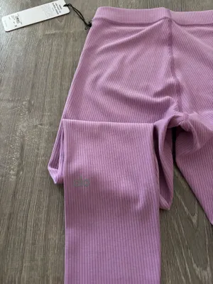 Nwt Alo Yoga Lilac Ribbed High-Waist 7/8 Blissful Legging (Xs) thumbnail 6