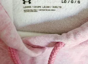 UNDER ARMOUR Swim Embroidered Hoodie Pink L thumbnail 4