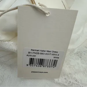 Peppermayo Reinhart Halter Maxi Dress White thumbnail 13