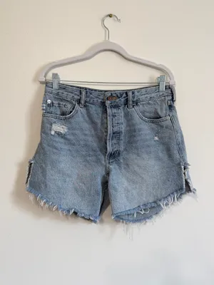 Free People Baggy Tomboy Shorts Size 26 thumbnail 2