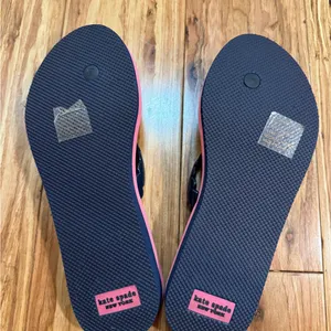 Kate Spade Flip Flop Womens Size 8M Blue‎ Foam Slip on Wedge Thong Malta Pink thumbnail 5