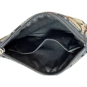 Vintage Y2K COACH Signature Logo Canvas Leather Mini Wristlet Wallet Clutch thumbnail 6