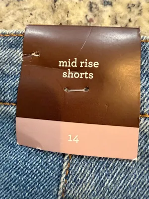 Knox Rose Blue Denim Shorts with Geometric Embroidered Trim thumbnail 5