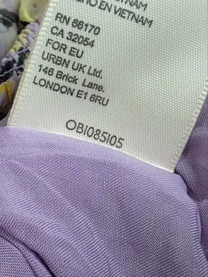Free People Mabel Printed Blouse in Lilac Combo thumbnail 8