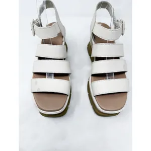 [Sorel] Cream Leather Joanie III Platform Wedge Ankle Strap Sandals Size 9.5 thumbnail 7