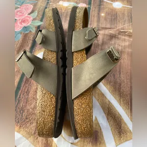 Birkenstock Olive Double Strap Sandals thumbnail 9