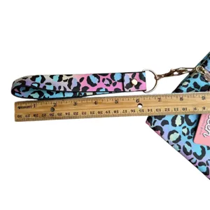NWT Peachy Keen Versi Bag Neon Leopard Print Wristlet Pouch thumbnail 8