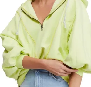 Free People Lime Quarter Zip thumbnail 3