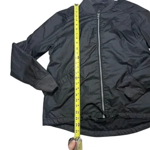 prAna Center Jacket Gorpcore Utility Bomber Lightweight DWR Tech Black Small thumbnail 5
