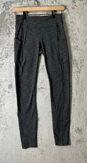 Lululemon‎ Speed Up Tight Heathered Black Gray High Rise Running Leggings Size 4 thumbnail 1