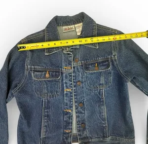 Vintage Bill Blass Jeans Women's Small Blue Denim Trucker Jacket thumbnail 3