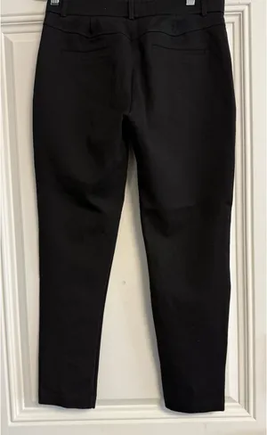 ZARA Black High-Rise Skinny Chino Pants - Size XL thumbnail 1