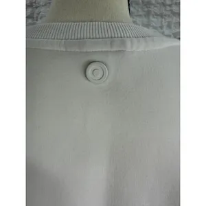Hunter for Target Womens L White Cropped Embossed Logo Tape Sleeve Sweatshirt thumbnail 6