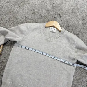 Wilfred Free 100% Merino Wool V-Neck Palomino Sweater Longsleeve Light Cream S thumbnail 11