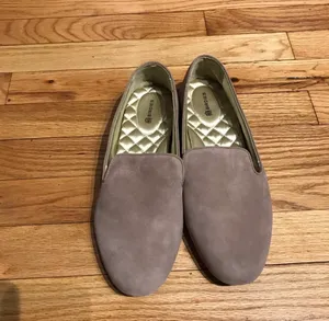Birdies Starling Suede Leather Loafers Latte Slate comfy quilt preppy daily thumbnail 3