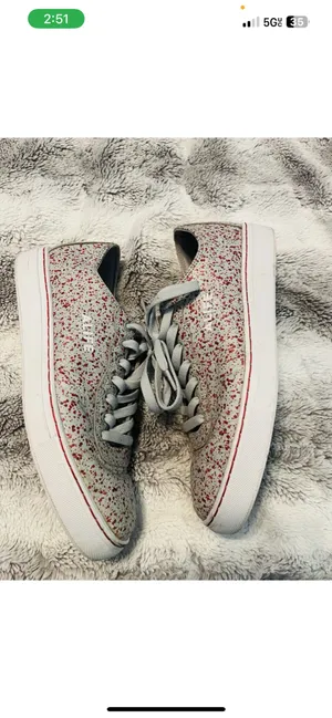 Alife Speckled Gray and Red Sneakers thumbnail 4