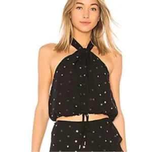 House if Harlow 1960 X Revolve Sequin Halter Top Size M thumbnail 1