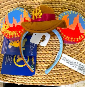 Disney Parks NWT Big Thunder Mountain Railroad Mickey Ears 50 anniversary thumbnail 1