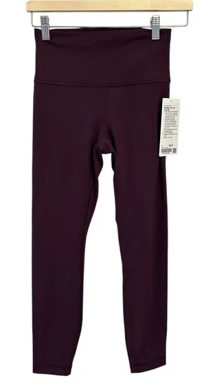 Lululemon Wunder Train High-Rise Tight 25" size 6 Goodnight Plum New with Tags thumbnail 1