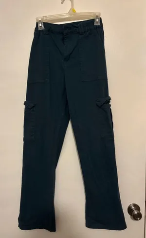 Small teal cargo pants women’s Blue thumbnail 1