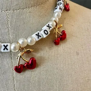 Betsey Johnson RED HOT HEARTS CHERRY NECKLACE thumbnail 10
