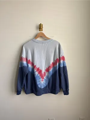 FP Movement Free People Metti Oversized Tie Dye Crewneck Sweatshirt Size S thumbnail 9