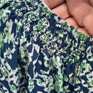 Like New Anthro Maeve Floral Button Front Self Tie Dress Size Medium thumbnail 4