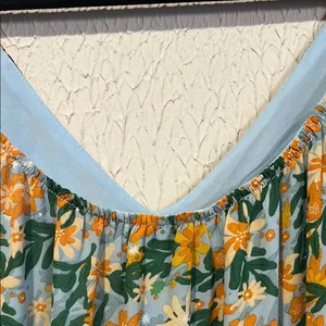 Lush Tropical Floral Spaghetti Strap Dress size small thumbnail 5
