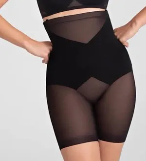 Honeylove Superpower Short High-Waisted Firm Compression Shapewear Black L thumbnail 1